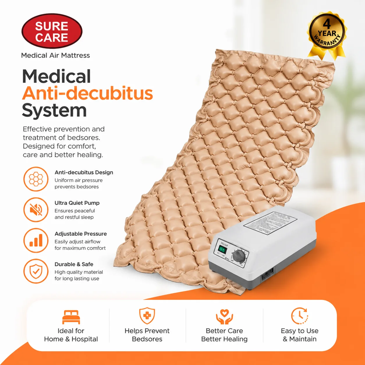 Sure Care মেডিকেল এয়ার ম্যাট্রেস - Image 2