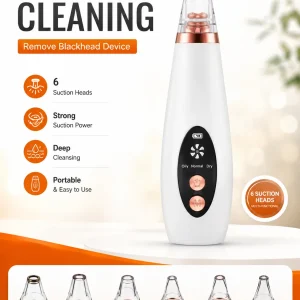 6-in-1 Electric Blackhead Remover & Pore Vacuum Cleaner