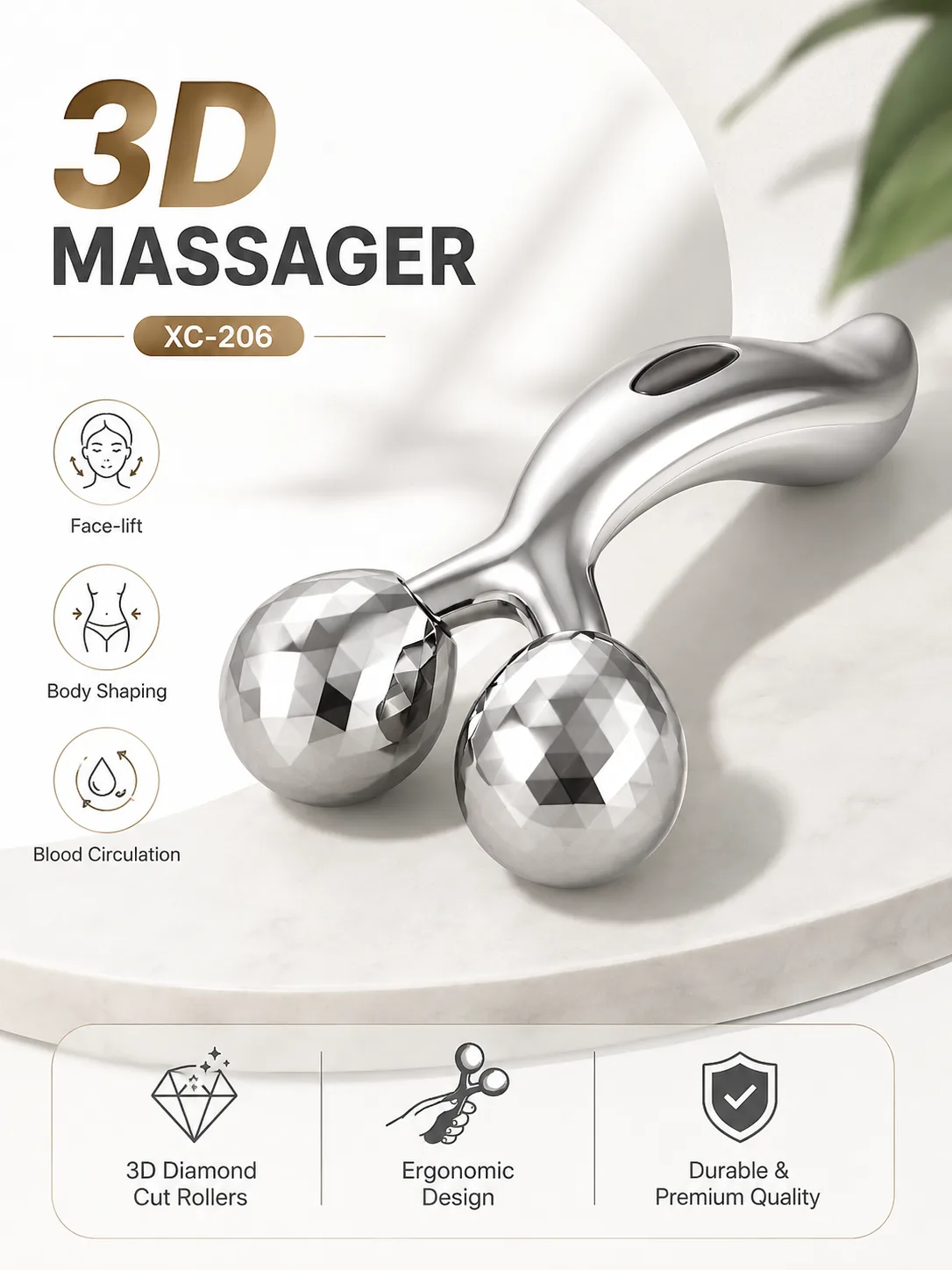 3D V-Shaped Face & Body Massager - Image 2